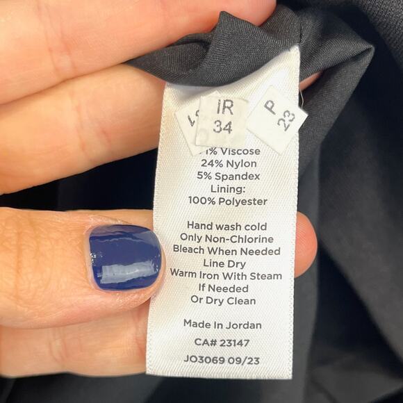 NWT TALBOTS Italian Ponte Knit Skirt Straight Above Knee Black Petite Plus 18WP - Picture 9 of 10